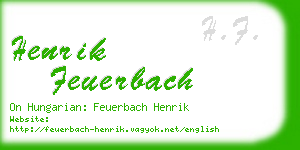 henrik feuerbach business card